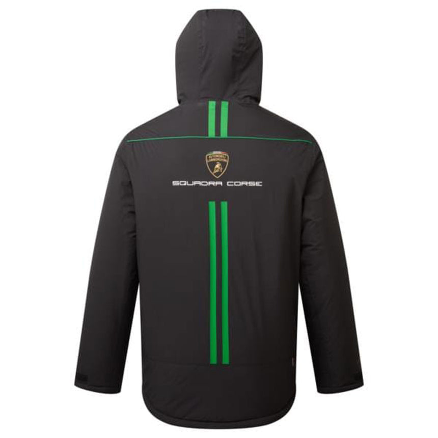 Lamborghini Squadra Corse Officially Licensed Black Team Padded Winter Jacket