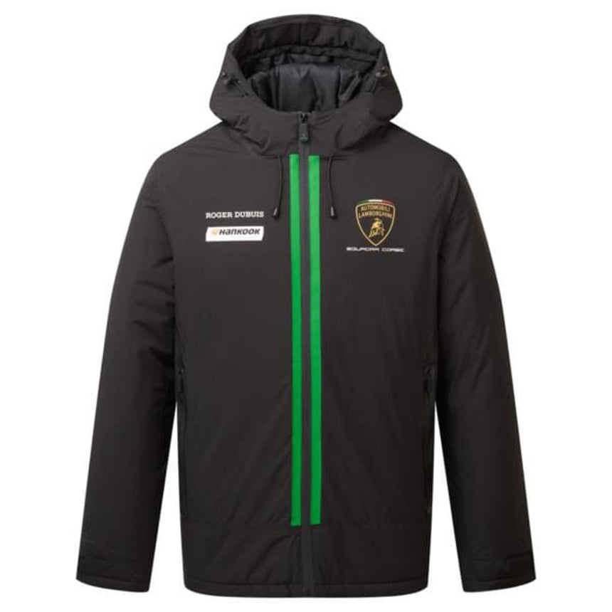 Lamborghini Squadra Corse Officially Licensed Black Team Padded Winter Jacket