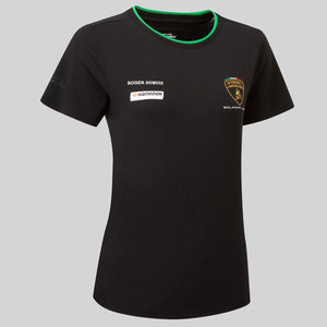 Automobili Lamborghini Squadra Corse Ladies Team Black T-Shirt
