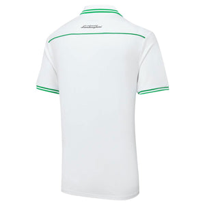 Lamborghini Squadra Corse Officially Licensed White Team Travel Polo Tee Shirt
