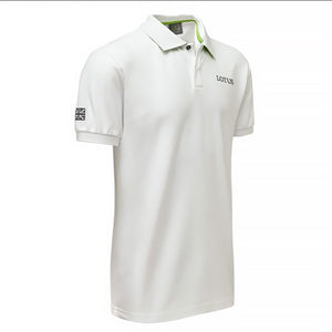 Lotus Official Men's White Polo Shirt | Classic Team Apparel
