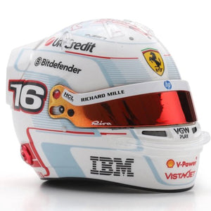 Looksmart 1:5 Scale Ferrari F1 Team #16 Charles Leclerc 2025 Monaco GP Mini Helmet