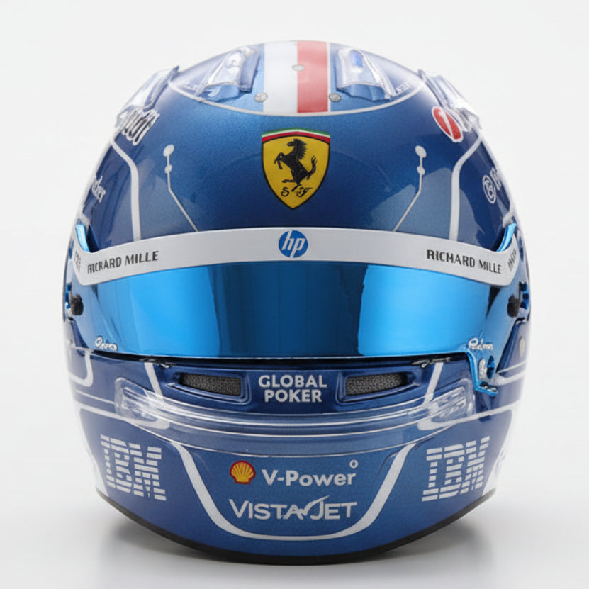 Looksmart 1:5 Scale Charles Leclerc Scuderia Ferrari 2025 Miami GP Model Helmet