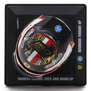Looksmart 1:5 Scale Ferrari F1 Team #16 Charles Leclerc 2025 Abu Dhabi GP Mini Helmet