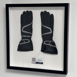 Lando Norris Signed Official McLaren 2023 Replica Gloves In Display Frame