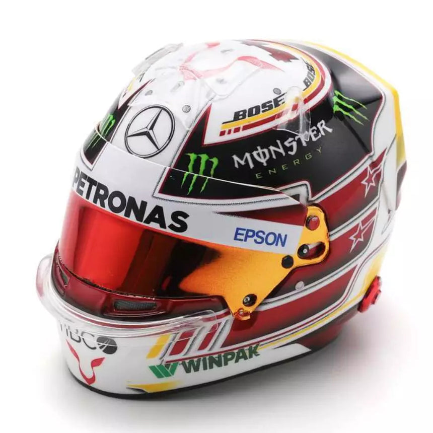 Spark 1:5 Scale 2018 Mexican GP Lewis Hamilton World Champion Mini Helmet
