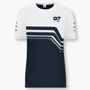 Scuderia AlphaTauri Formula 1 Ladies White/Navy Team Tee Shirt