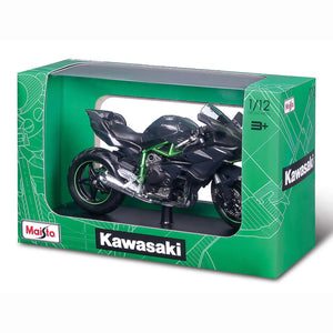 Maisto 1:12 Kawasaki Ninja H2 R Black Diecast Motorcycle Bike Model