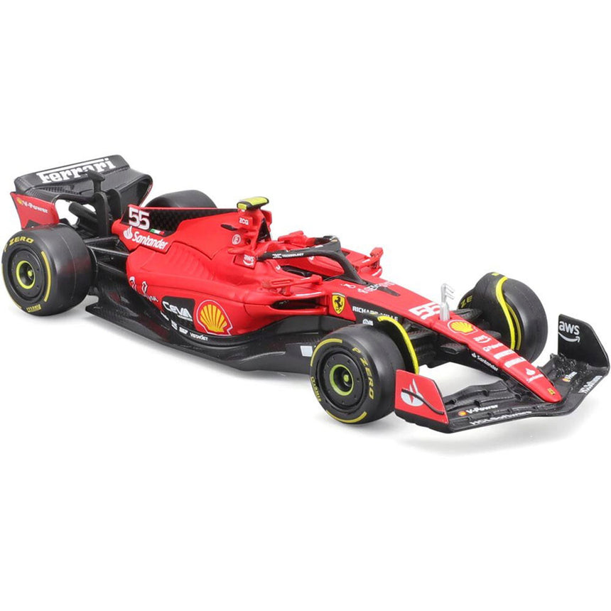 Bburago 1:43 Scale Die‑Cast Ferrari SF23 2023 F1 Car #16 Charles Leclerc - Window Box