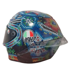 Valentino Rossi VR46 Replica 1:5 Scale Mini Helmet Test 2017/2018