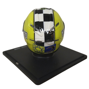 Valentino Rossi VR46 Replica 1:5 Scale Mini Helmet Winter Test 2009