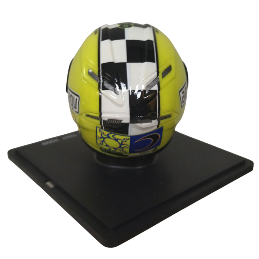Valentino Rossi VR46 Replica 1:5 Scale Mini Helmet Winter Test 2009