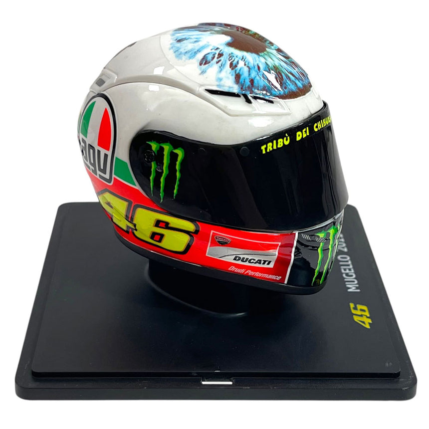 Valentino Rossi VR46 Replica 1:5 Scale Mini Helmet Mugello 2011
