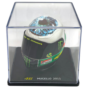 Valentino Rossi VR46 Replica 1:5 Scale Mini Helmet Mugello 2011