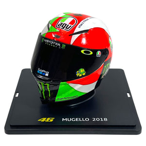 Valentino Rossi VR46 Replica 1:5 Scale Mini Helmet Mugello 2018