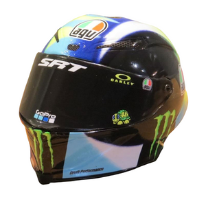 Valentino Rossi VR46 Replica 1:5 Scale Mini Helmet Season 2021