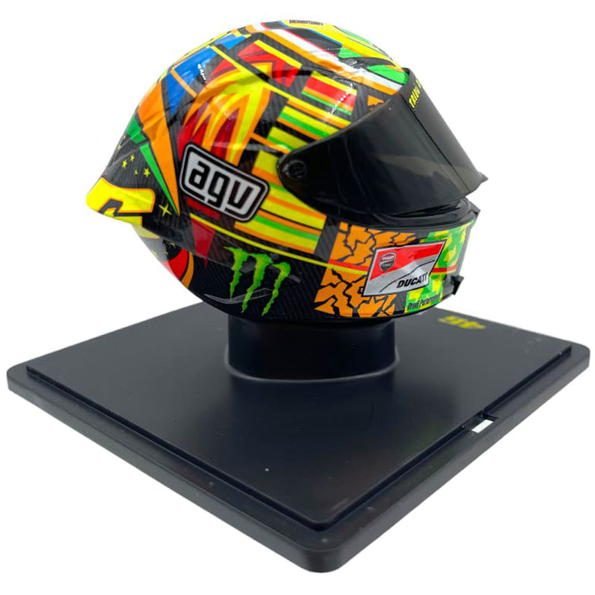 Valentino Rossi VR46 Replica 1:5 Scale Mini Helmet Season 2012