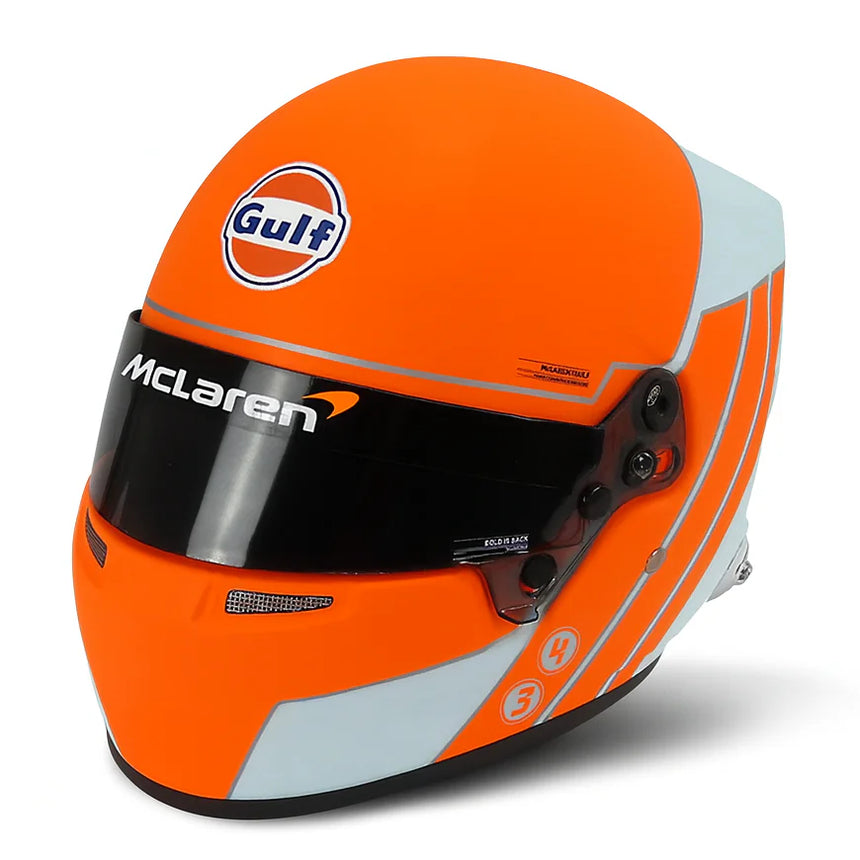 Bell 1:2 Scale 2021 Lando Norris McLaren F1 Monaco Gulf Mini Helmet