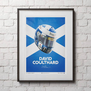 David Coulthard 2000 Helmet Poster