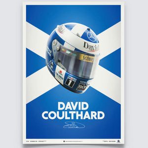 David Coulthard 2000 Helmet Poster