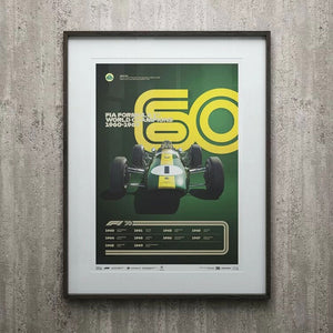 Automobilist Formula 1 Decades 60s Team Lotus Print Poster
