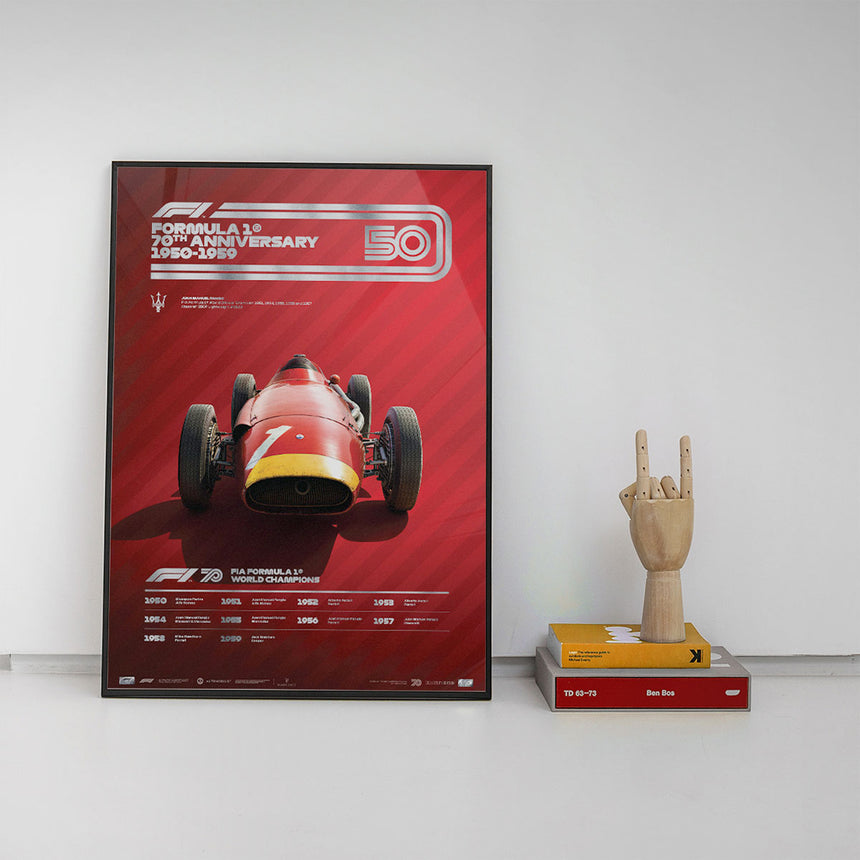 Formula 1 Decades Maserati 1950s Collectors Edition Print Poster