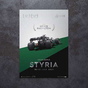 Mercedes-AMG Petronas F1 Team Styria 2020 Lewis Hamilton Collector's Print Poster
