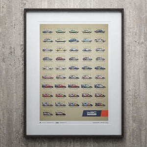 WRC Constructors’ Champions 1973-2019 - 47th Anniversary Limited Print Poster