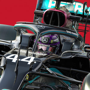 Mercedes-AMG Petronas F1 Team Bahrain 2020 Lewis Hamilton Print Poster