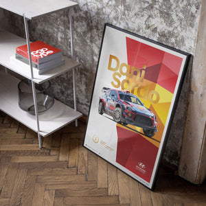 Hyundai Motorsport Rally Italia Sardegna 2019 Dani Sordo Collector’s Print Poster