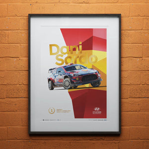 Hyundai Motorsport Rally Italia Sardegna 2019 Dani Sordo Collector’s Print Poster