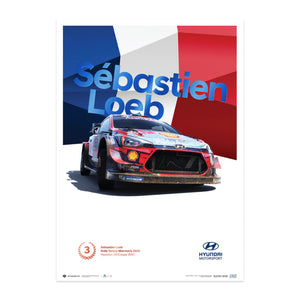 Hyundai Motorsport Rally Turkey Marmaris 2020 Sébastien Loeb Collector’s Print Poster