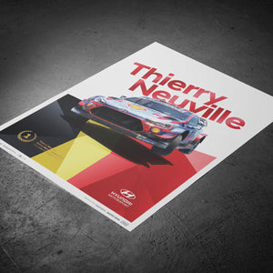 Hyundai Motorsport Rallye Monte Carlo 2020 Thierry Neuville Collector’s Print Poster