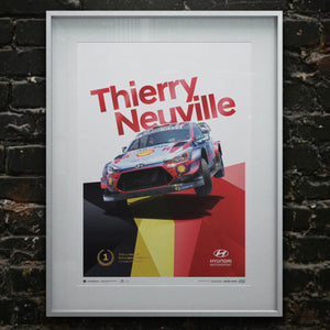 Hyundai Motorsport Rallye Monte Carlo 2020 Thierry Neuville Collector’s Print Poster