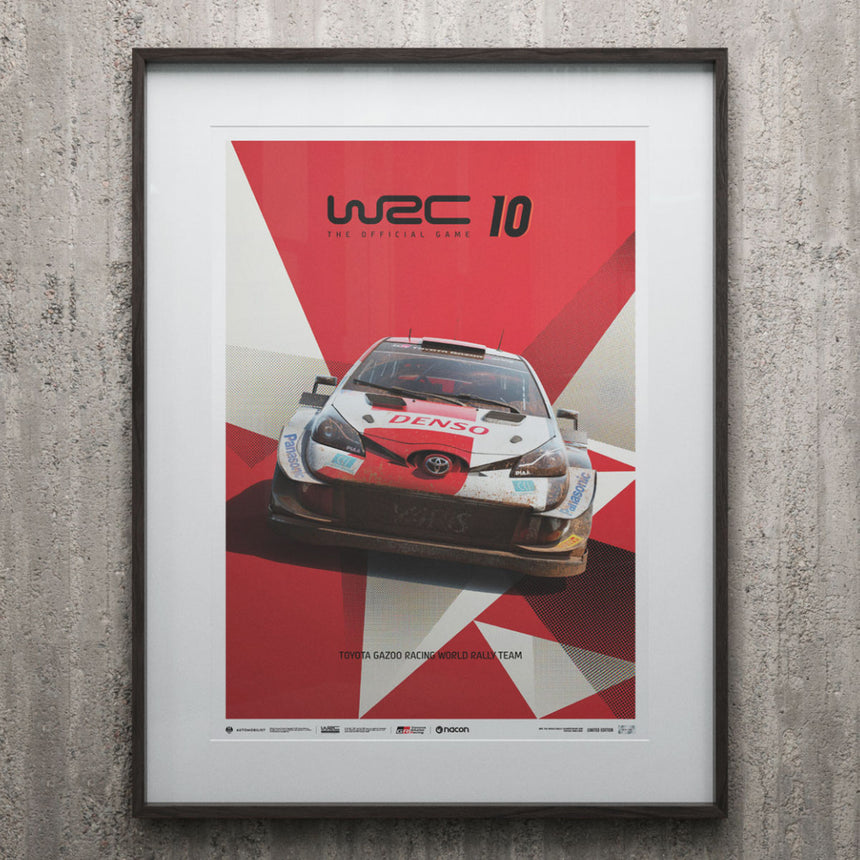 WRC 10 - Toyota - The Official Game Cover | Limited Edition Print Poster