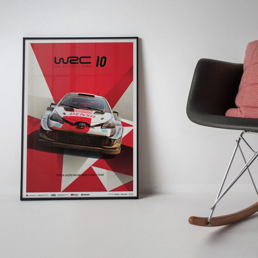 WRC 10 - Toyota - The Official Game Cover | Limited Edition Print Poster
