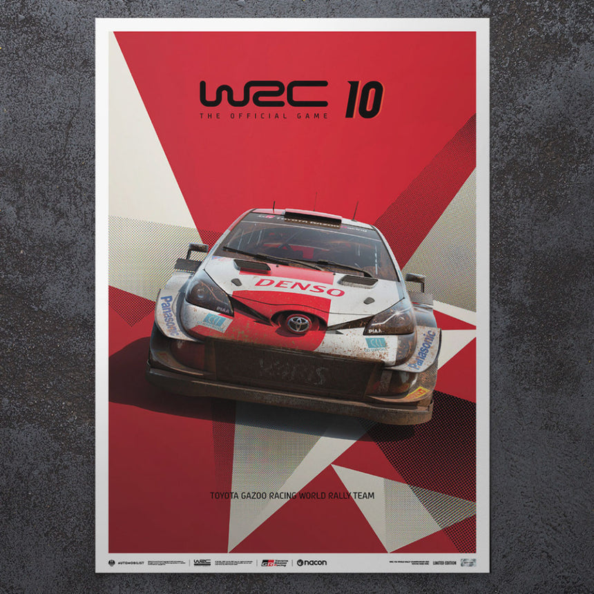 WRC 10 - Toyota - The Official Game Cover | Limited Edition Print Poster