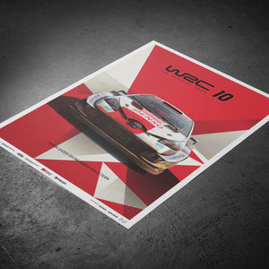 WRC 10 - Toyota - The Official Game Cover | Limited Edition Print Poster