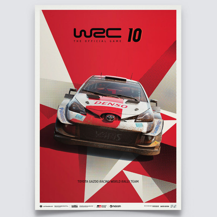 WRC 10 - Toyota - The Official Game Cover | Limited Edition Print Poster