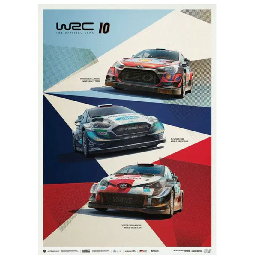 WRC 10 - The Official Game Cover Limited Edition Print Poster