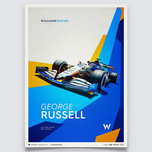 Williams Racing - George Russell 2021 - Limited Edition Print Poster