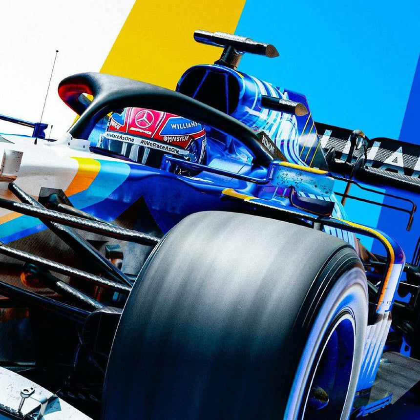 Williams Racing - George Russell 2021 - Limited Edition Print Poster