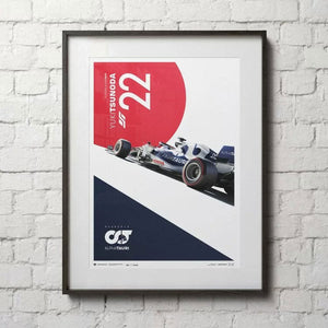 Scuderia Alphatauri #22 Yuki Tsunoda Limited Edition Print Poster