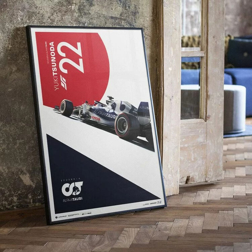 Scuderia Alphatauri #22 Yuki Tsunoda Limited Edition Print Poster