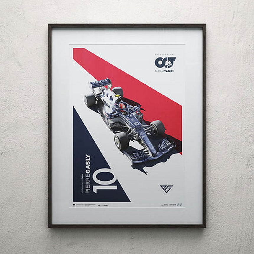 Scuderia Alphatauri #10 Pierre Gasley Limited Edition Print Poster