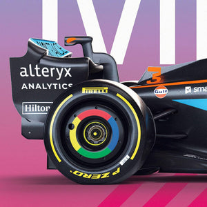 McLaren Formula 1 Team Miami 2022 Lando Norris & Daniel Ricciardo Print Poster