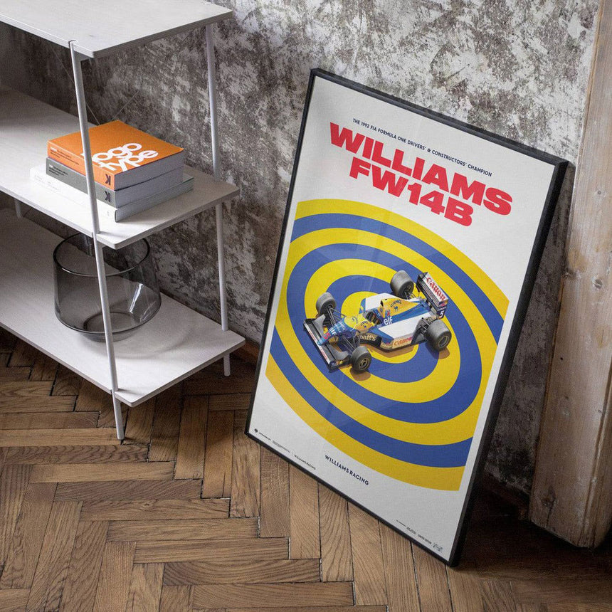 Williams Racing FW14B 1992 F1 World Champions Williams Print Poster