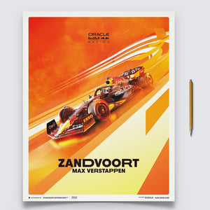 Max Verstappen 2022 Dutch Grand Prix Oracle Red Bull Racing Poster