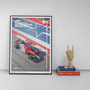Automobilist Formula 1 United States Austin Texas Grand Prix 2022 Print Poster