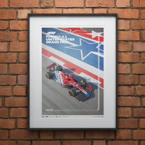 Automobilist Formula 1 United States Austin Texas Grand Prix 2022 Print Poster
